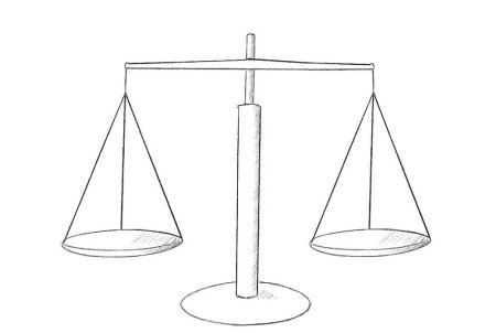 Весы раскраска для детей