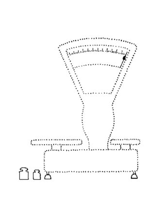 Обведи по точкам весы