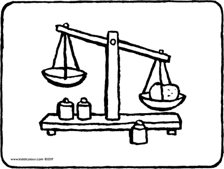 Рисунок весов для взвешивания