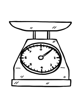 Весы раскраска для детей