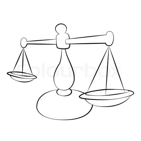 Весы черно-белые для детей