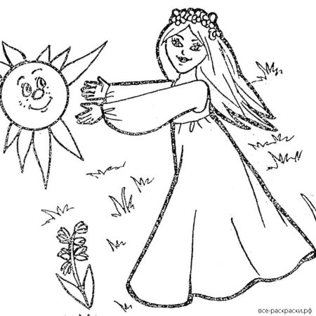 Масленица раскраска