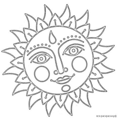 Масленица для раскрашивания