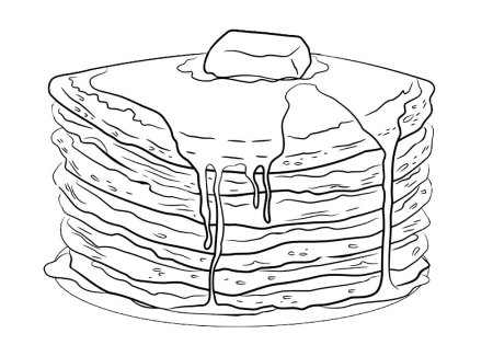 Масленица раскраска