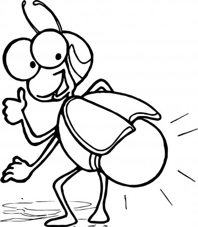 Светлячок раскраска для детей