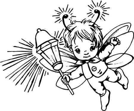 Светлячок раскраска для детей