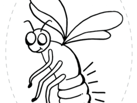 Светлячок раскраска