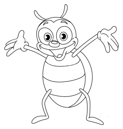 Светлячок раскраска для малышей