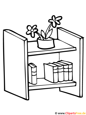 Книжная полка для раскрашивания