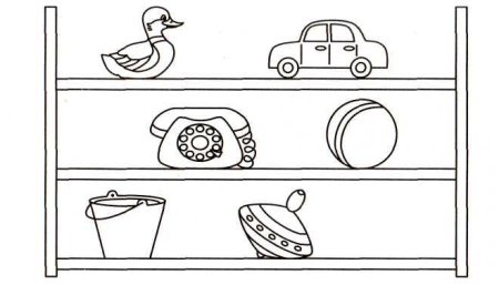 Полка раскраска для детей