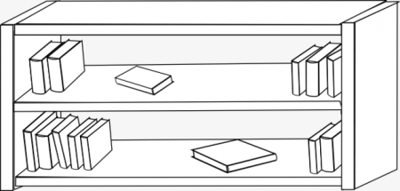 Книжная полка для раскрашивания