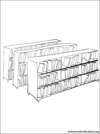 Книжная полка для раскрашивания