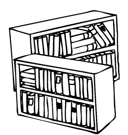 Bookcase раскраска для детей