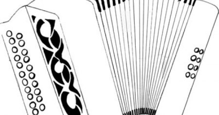 Русская гармошка раскраска для детей