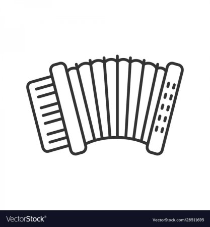 Гармошка трафарет