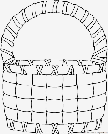 Корзинка раскраска