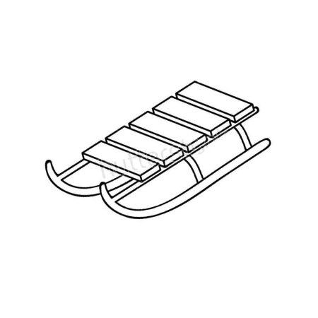 Сани раскраска