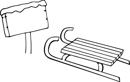 Рисование санки