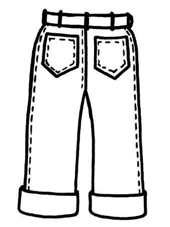 Джинсы эскиз