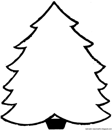Елка раскраска