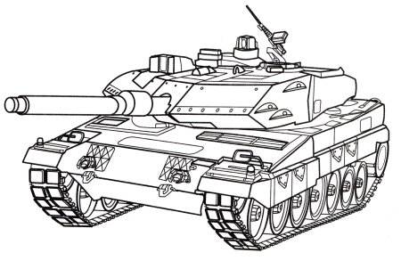 Раскраска танк т 90
