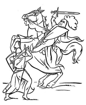 Куликовская битва для срисовки