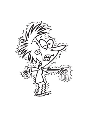 Электрик раскраска для детей