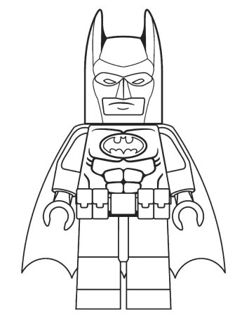 Разукрашки для мальчиков супер герои Бэтмен