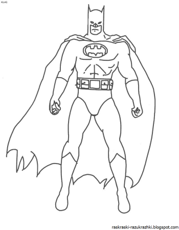 Бэтмен раскраска