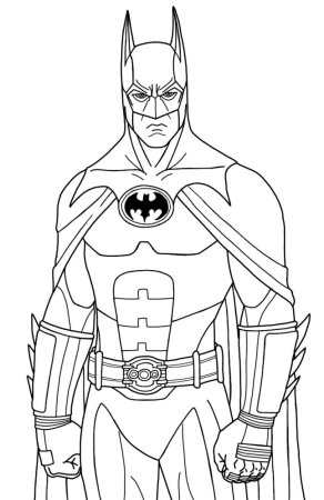 Бэтмен раскраска