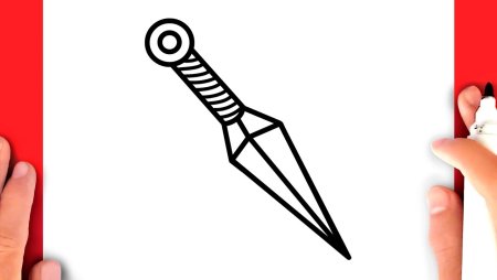 Кунай из стандофф 2 чертёж