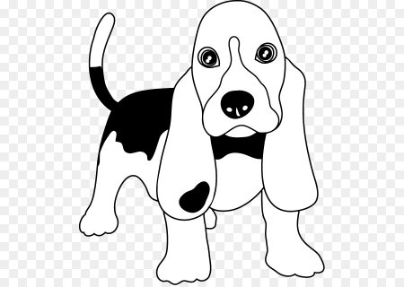Раскраска собаки породы Бигль