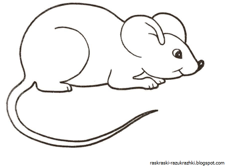 Раскраска мышка