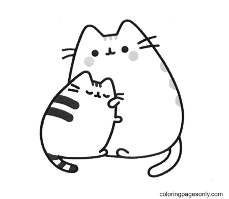 Кот Пушин раскраска