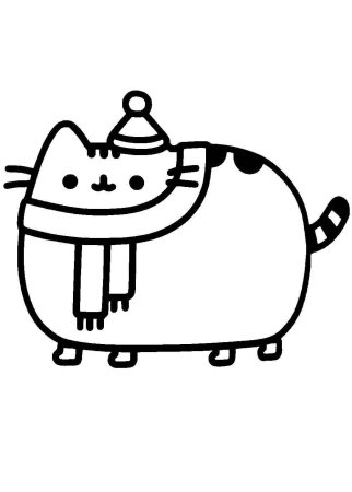 Раскраски кот Пушин раскраска