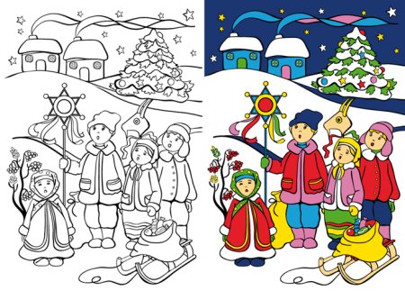 Рисунок на тему колядки