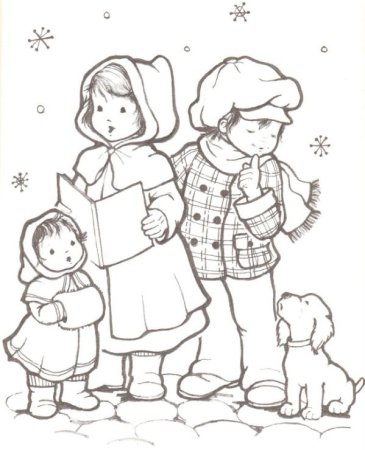 Раскраска Коляда для детей