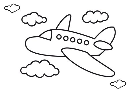 Раскраска самолет Аэробус а380