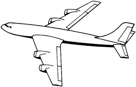 Разукраска Боинг 747 самолет