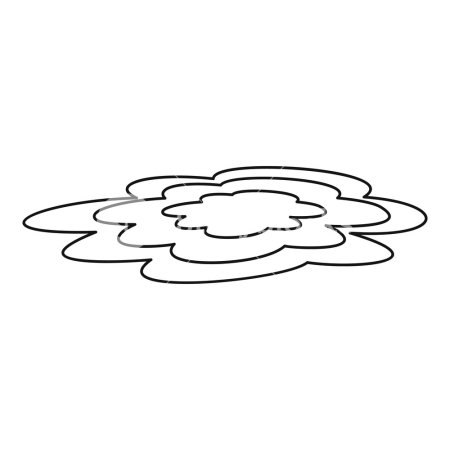 Лужа карандашом