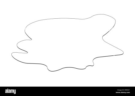 Лужа контур