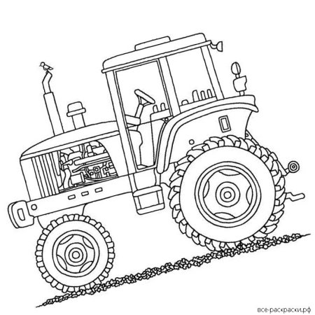 Raskraska для детей Traktor
