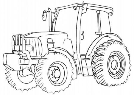 Детские раскраски трактор