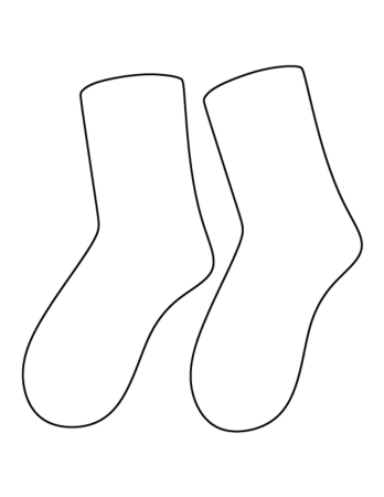 Носочки раскраска
