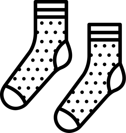 Носок раскраска