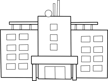 Раскраска здания