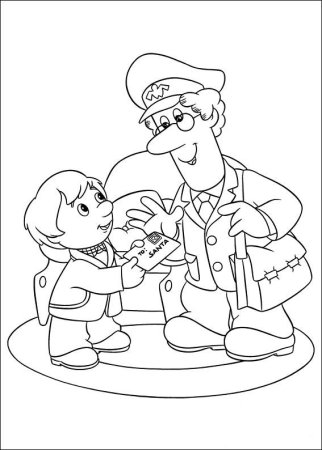 Почтальон рисунок