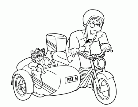 Раскраски почтальон для дошкольников