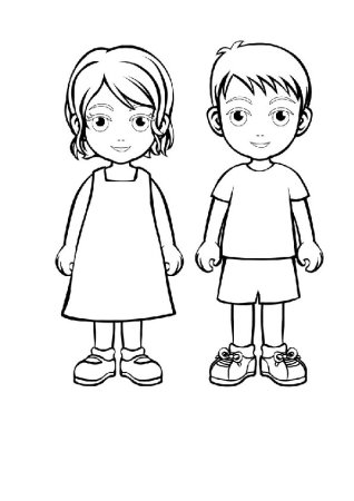 Одежда раскраска для детей