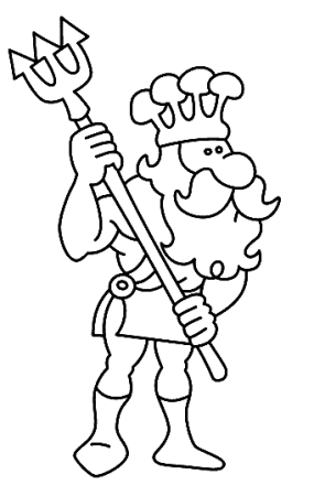 Нептун раскраска для детей